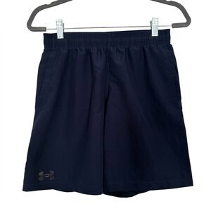 Under Armour Youth Athletic Shorts in Navy Size Youth Large